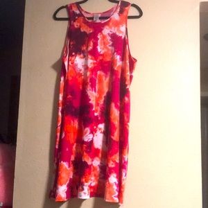 Tie Dye Mid Length Dress